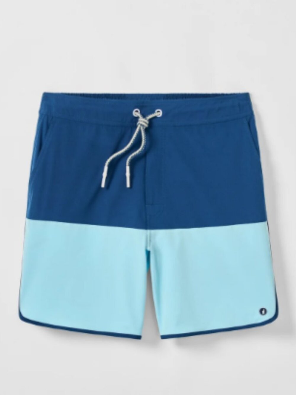Johnnie-O Tully Half Elastic 7" Swim Trunks Sport Navy Mens Small